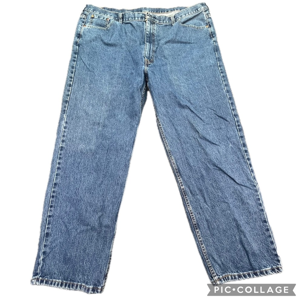 Levi Strauss 550 Relaxed Fit Jeans Mens‎ W48 L32 Blue Denim Pants